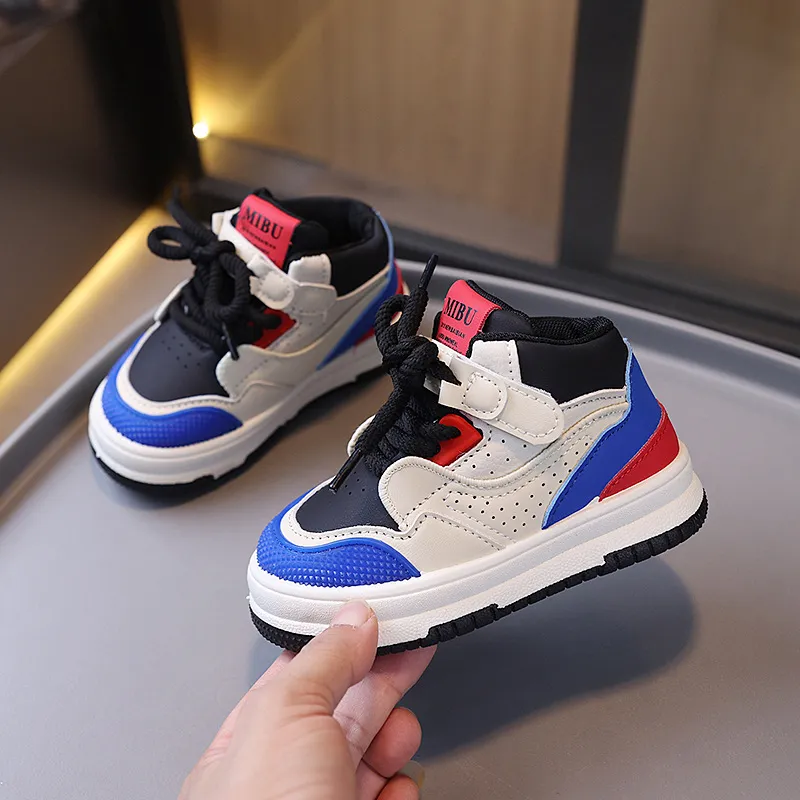 Kids Fashion High Top Casual Sport Girls Boys Youth Non-slip Board Shoes Autumn New Soft Sole Littlesprouts Toddler_voghion.com