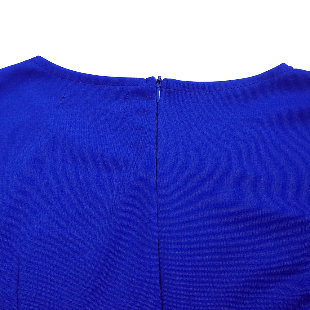 Abito da donna con maniche a cinque quarti, temperamento alla moda, borsa slim fit, natica, abito taglie forti_voghion.com