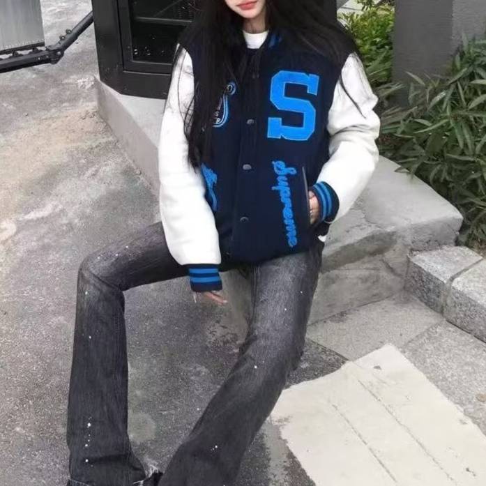 Men's Baseball Jacket Unisex Streetwear Oversized Embroidered_voghion.com