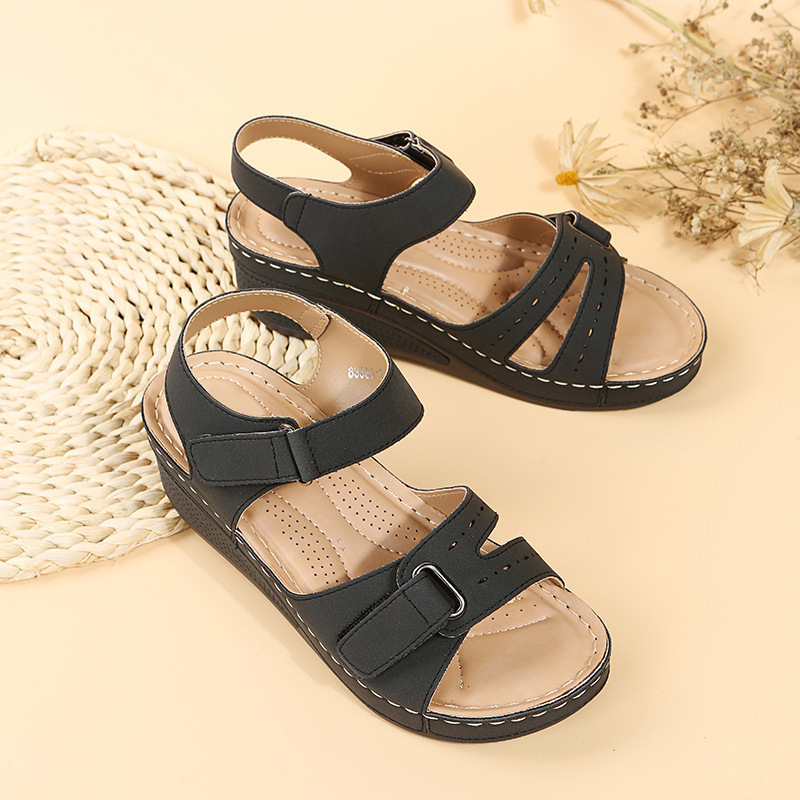 women's shoes large size fish mouth sandals Roman style sandals women's outdoor beach sandals women_voghion.com