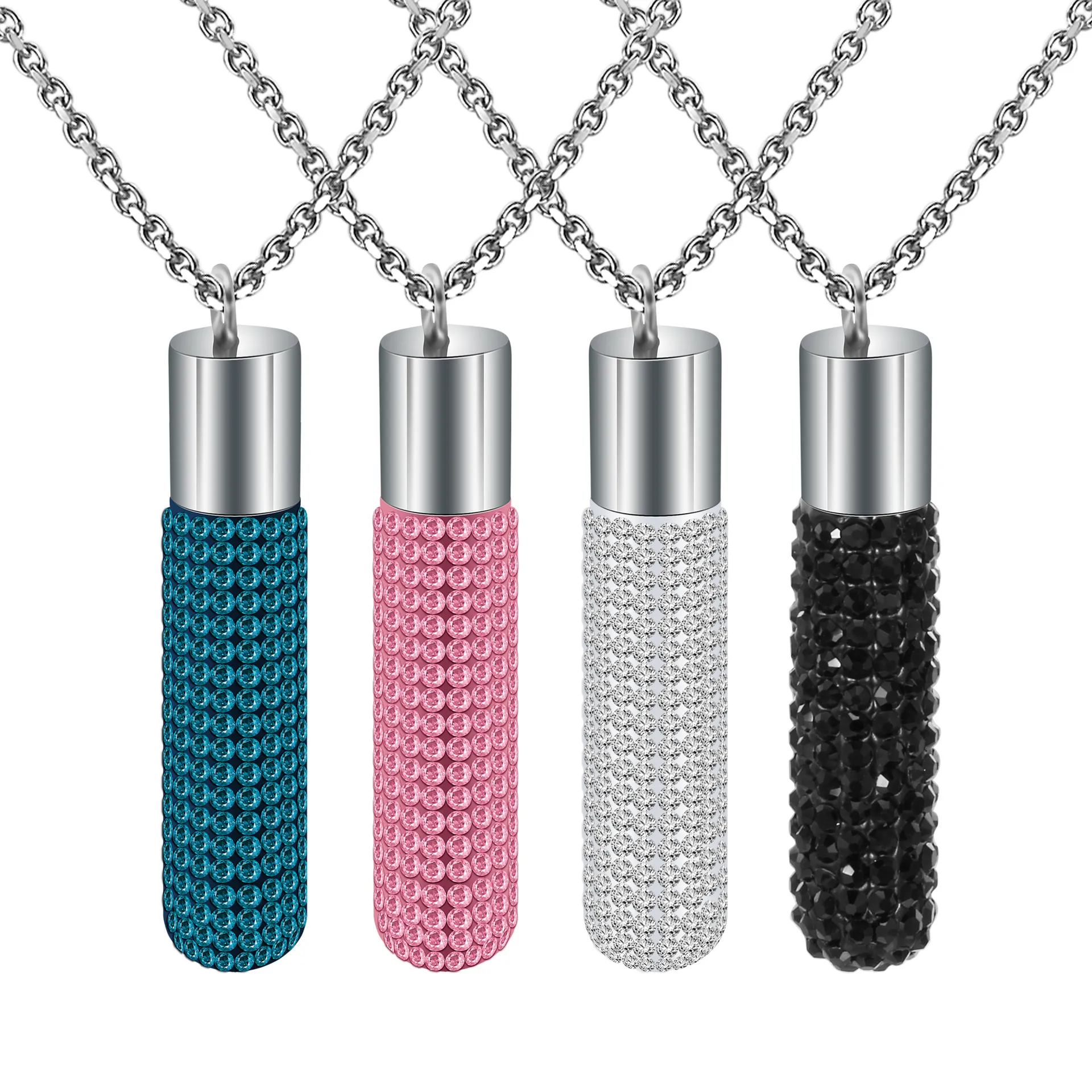 Titanium Steel Lipstick Pendant Necklace For Women Stainless Steel_voghion.com