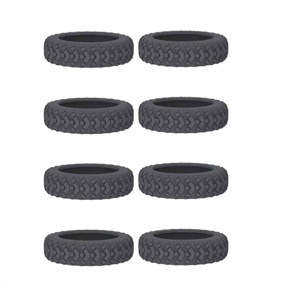 8Pcs Silicone Caster Shoes Lage Covers Silent Wheel Protector Suitcase Reduce Noise Wheels Cover Travel Accessories_voghion.com