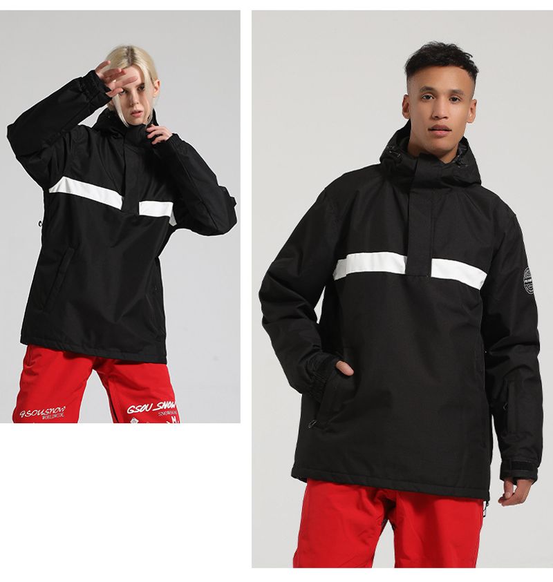 New winter ski wear men's single and double board loose waterproof breathable warm red snow suit women's outdoor skiing_voghion.com