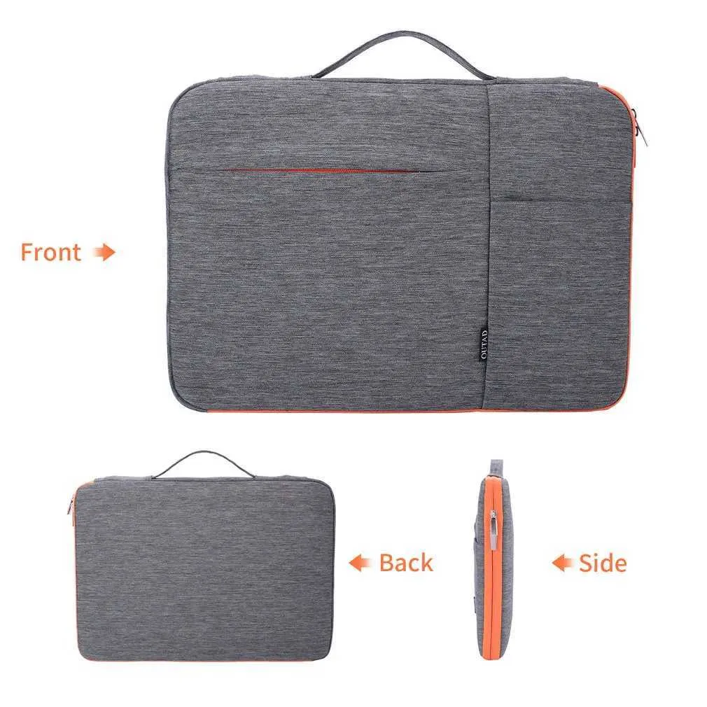 Geantă organizator impermeabilă de 15 inch cu mâner pentru laptop / pentru servietă rezistentă la șocuri C24111_voghion.com
