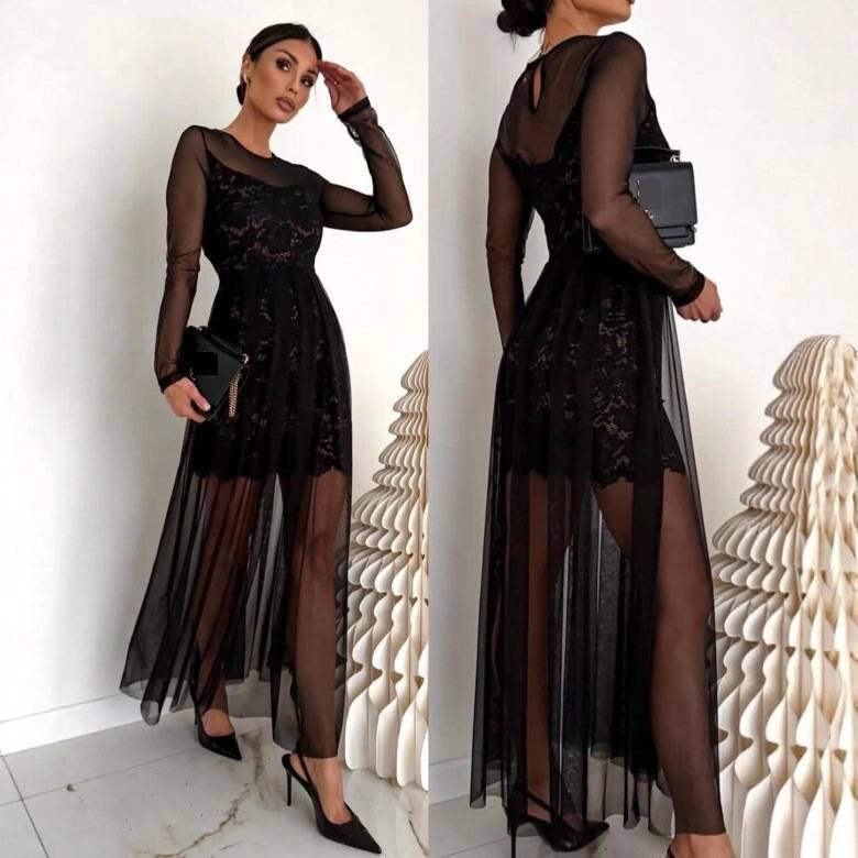 Robe de bal tendance sexy en maille pour femme, printemps/été, nouveauté_voghion.com