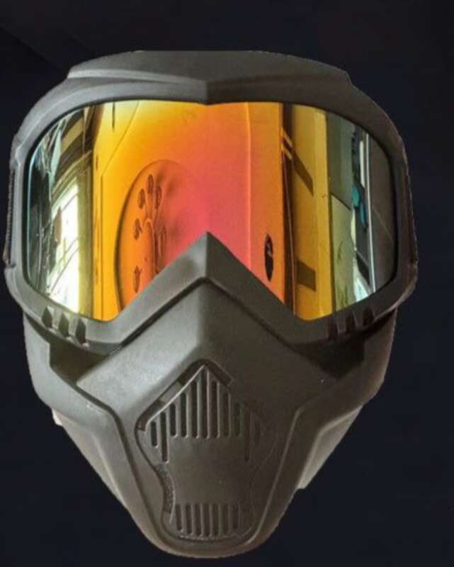 【3735 People's Collection】 Afneembaar stofdicht gezichtsmasker voor rijden, offroad-motorbril, verdikt_voghion.com