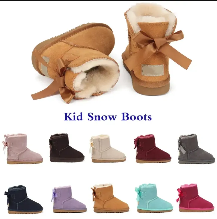 2024 Nieuwe kinderlaarzen Australië Snow Designer kinderschoenen Winter Classic Ultra Mini Boot Botton Babyjongens Meisjes Enkel_voghion.com