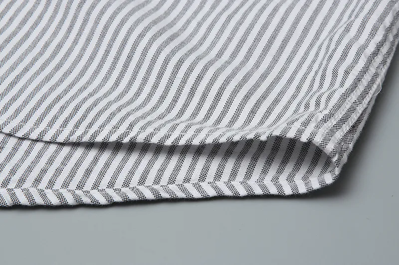 Men Casual Shirts stripe spring and autumn quality business dress shirt fashion classic shirts mens oxford fabric_voghion.com