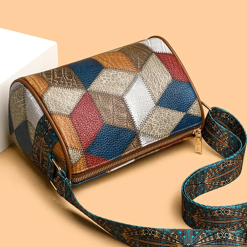 Borsa a tracolla da donna in pelle PU di alta qualità, con tracolla larga, borsa a mano, borsa a tracolla semplice_voghion.com