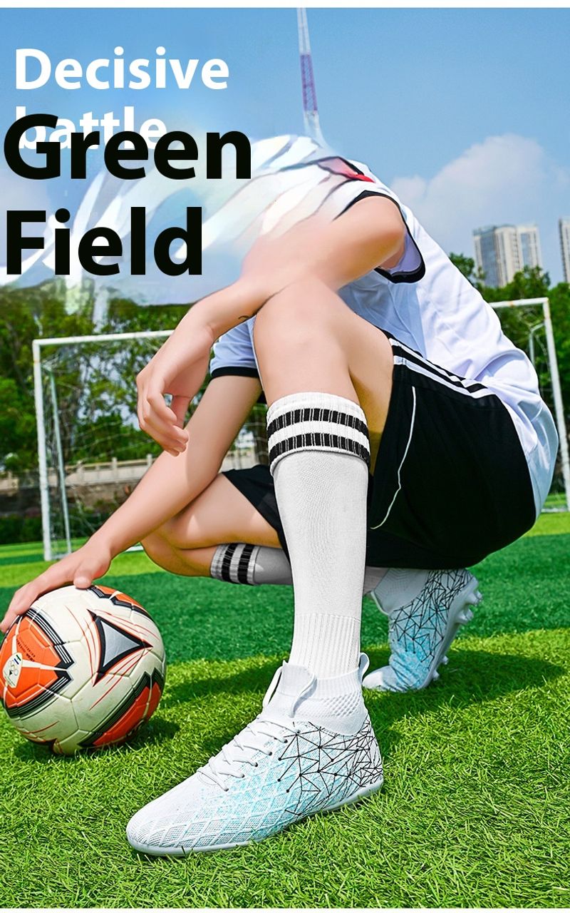 High-Top-Fußballschuhe für Männer und Frauen Modelle mit langen Spikes Jugend Sekundarschüler professionelles_voghion.com
