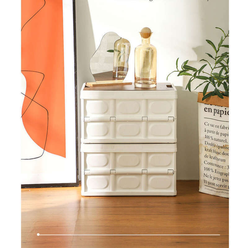 Outdoor Folding Box, Wooden Cover, Multifunctional Camping, Home Use, Car Trunk Storage_voghion.com