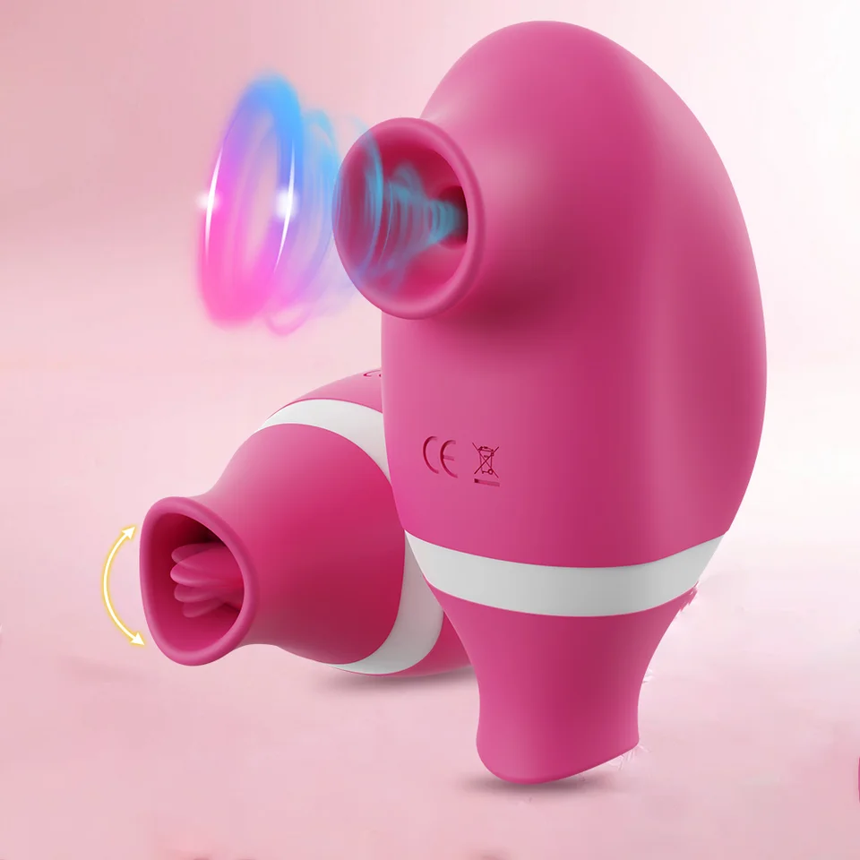2-in-1 Klitorissauger Mit Zungenvibrator Für Damen_voghion.com