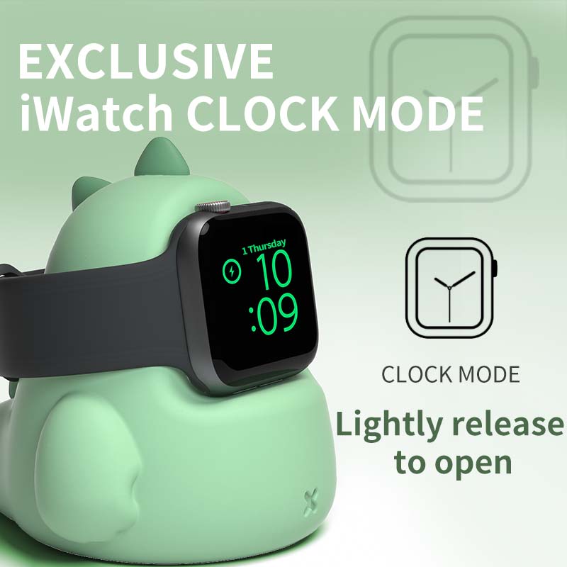 Silicone Charger Stand Holder Station Dock For Watch Series 45/44/42/41/40/38mm iWatch 7/6/SE/5/4/3/2/1_voghion.com
