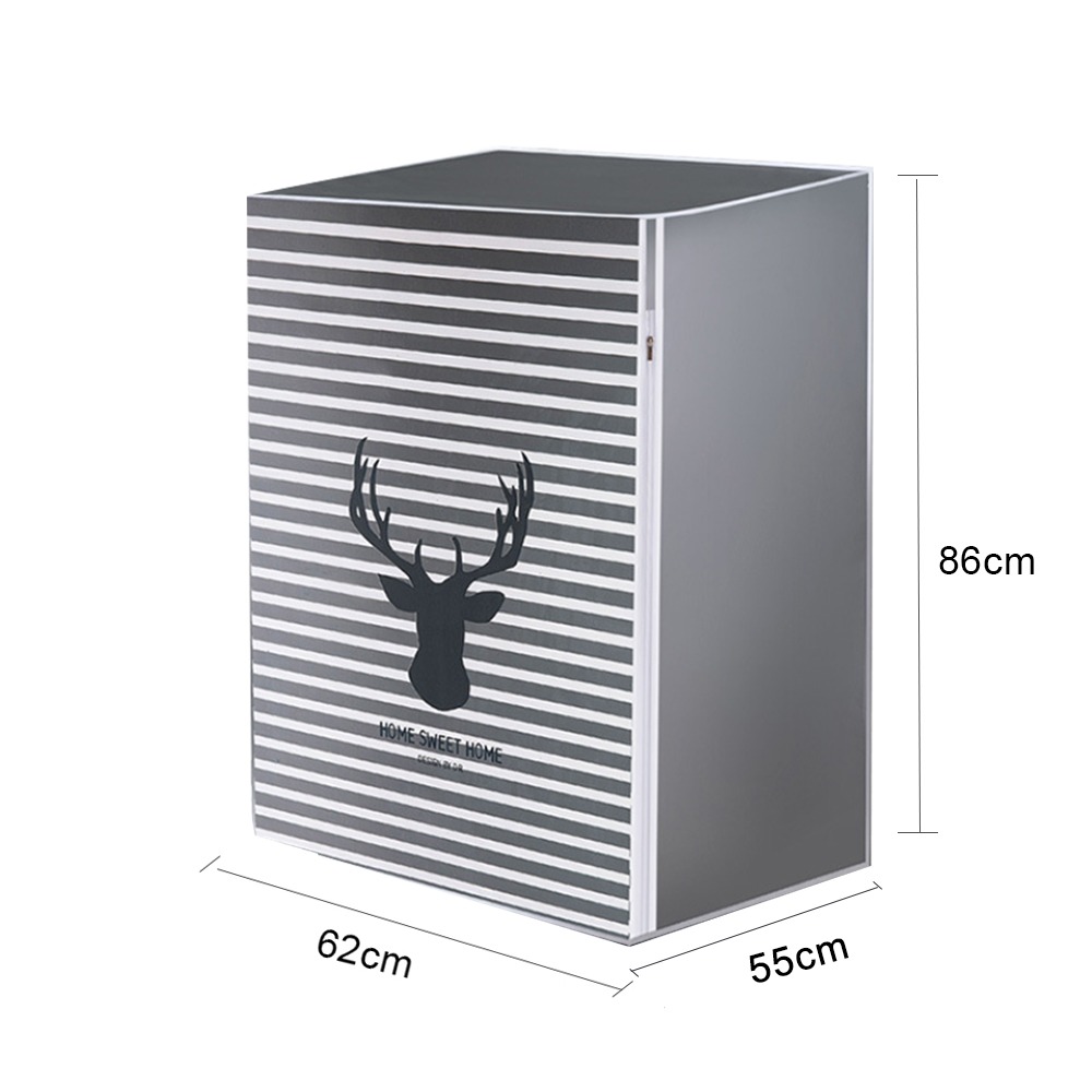 Housse de protection pour machine à laver en PEVA Housse de protection contre la poussière pour machine à laver à chargement frontal Housse étanche pour machine à laver Articles ménagers_voghion.com