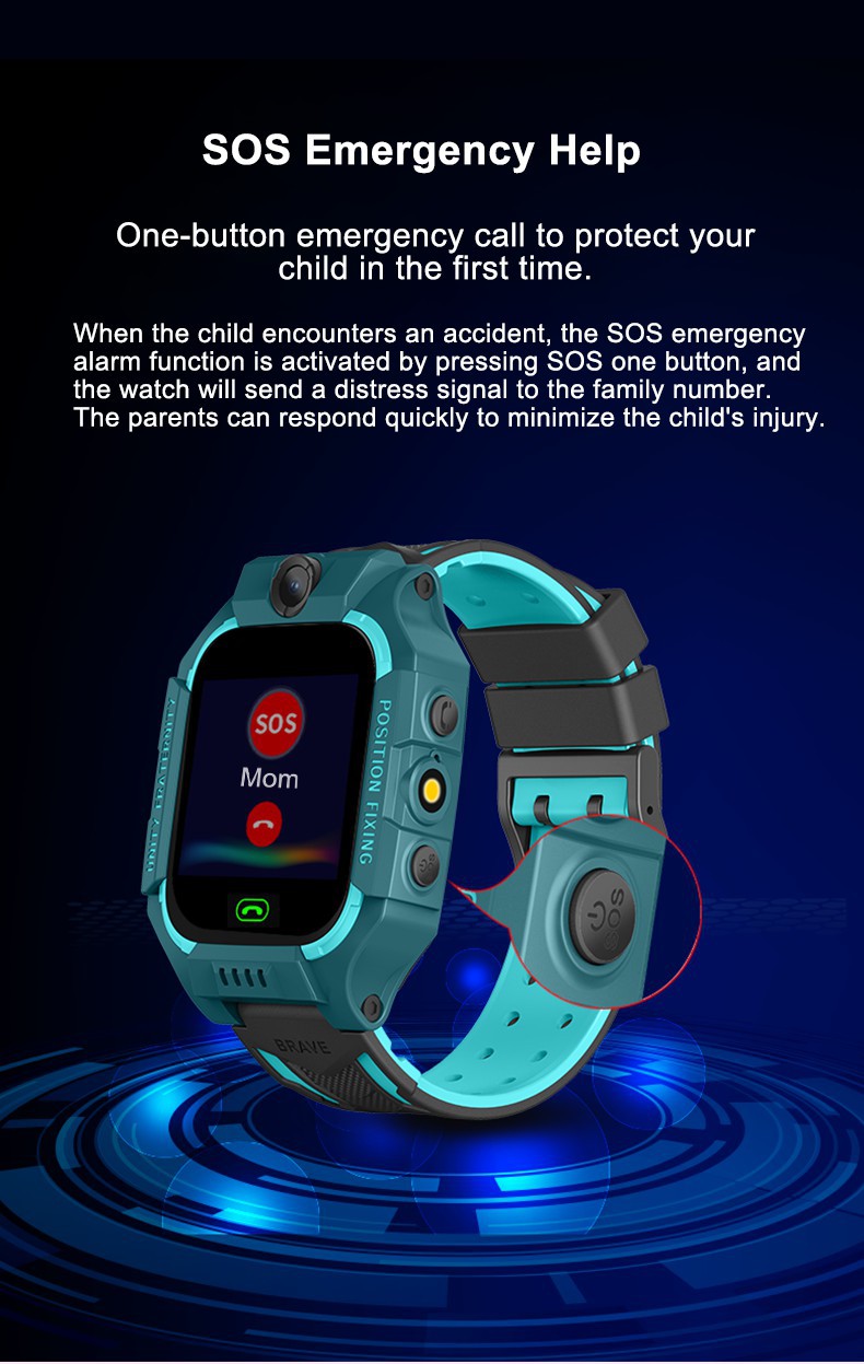 Smartwatch til børn med LBS-placering, SOS-nødknap, kamera og SIM-kort, med pædagogiske spil og forældrekontrol via app._voghion.com