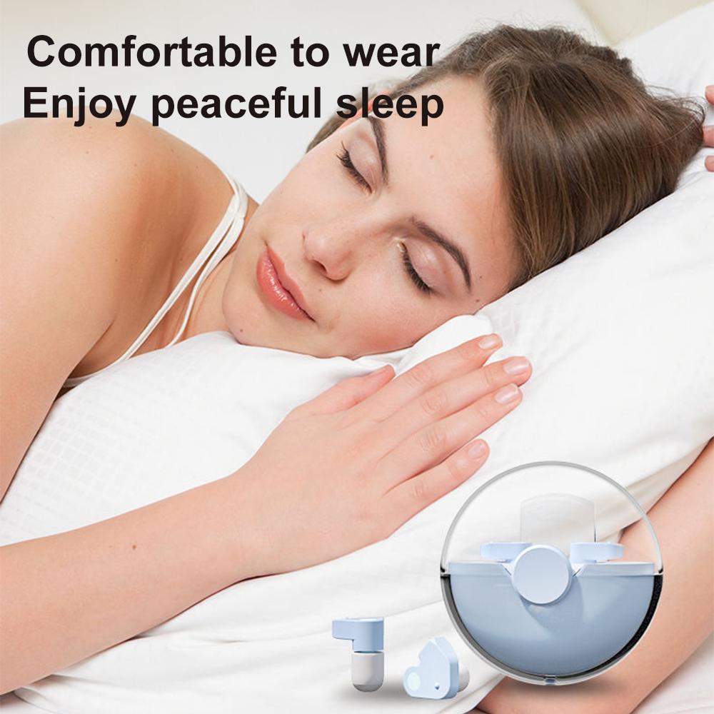 Silicone Earplug Sleep Noise Ear Canceling Reduction Plug Tapones Para Dormir Anti Snore Soundproof Black Earplugs For Sleeping_voghion.com