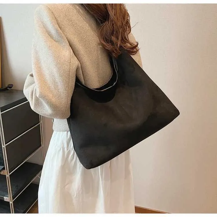 Sac à bandoulière polyvalent en daim pour femme, style rétro, tendance, Y241118_voghion.com