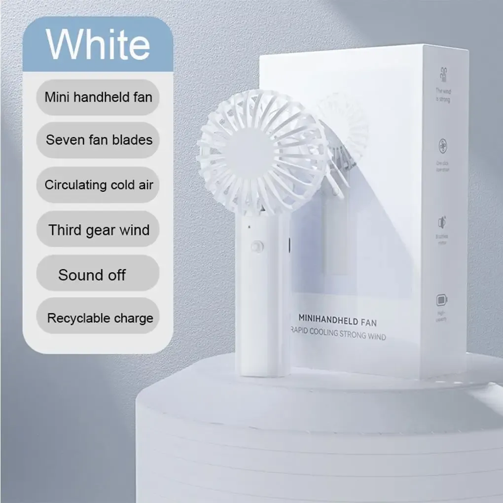 EcoCool Mini Handheld Fan - 3 Speed USB Indoor/Outdoor Base_voghion.com