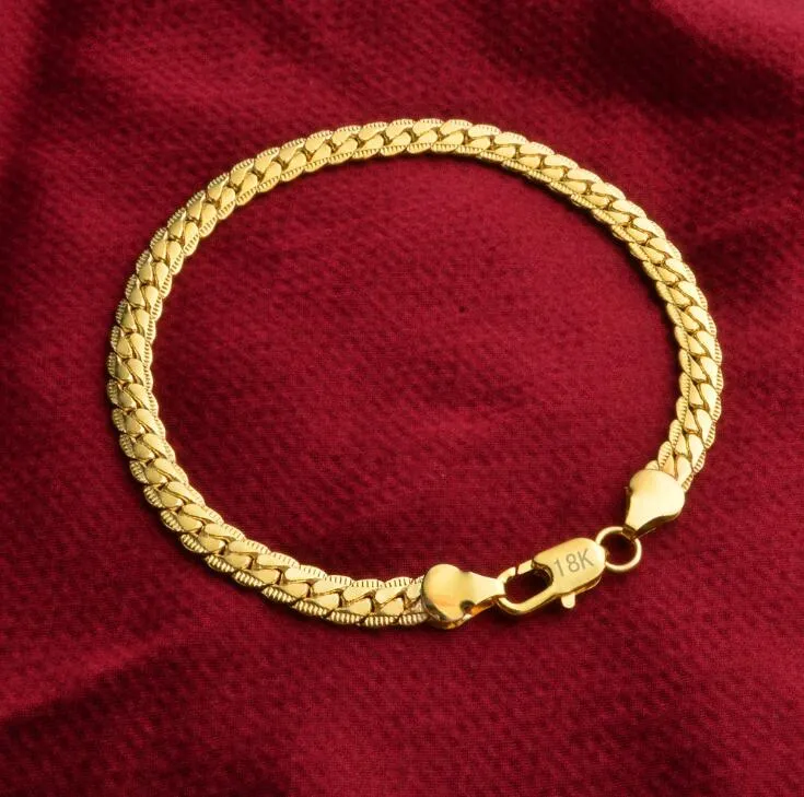 Gold Sier Plated Charm Chain Bracelet for Men Women 5mm Cool Birthday Gift Fashion Miami Hip Hop Link Bracelets Jewelry_voghion.com