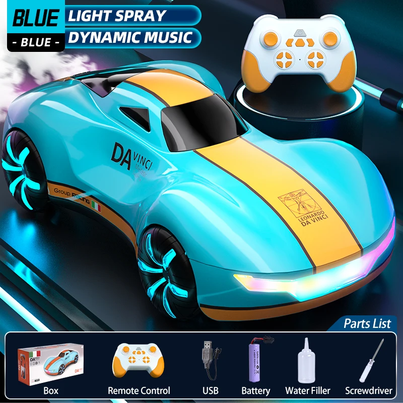 Drift Rc Stunt Car With Light Spray And Sound For Kids_voghion.com