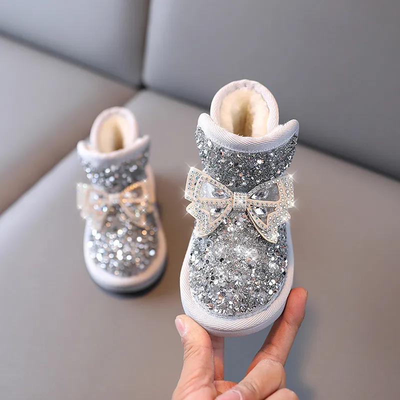 Veet Süße Baby Mädchen Stiefel Kleinkind Warme Baumwolle Stiefel Winter Cutefeet für Mädchen Kinder Schuh Prinzessin Schuhe Größen Schnee Dicken_voghion.com