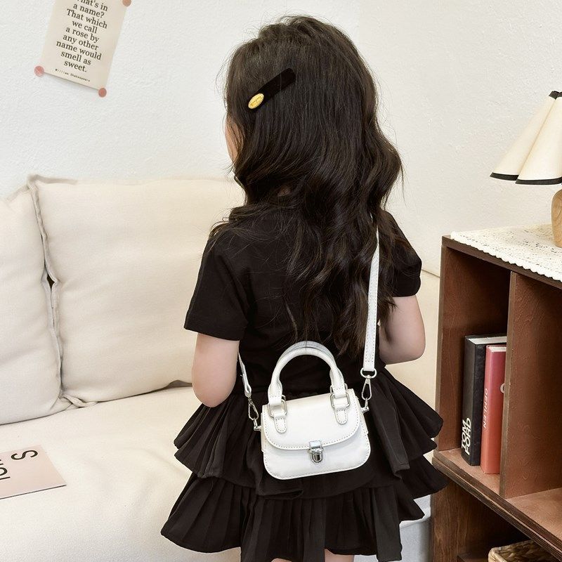 Neue modische Handtasche Mädchen, Umhängetasche für Kinder mit Schnalle, stiolle Accessoires zum Ausgehen,_voghion.com