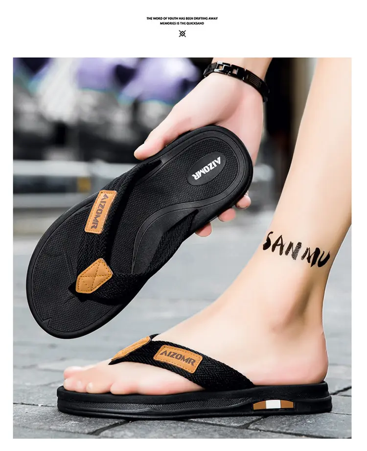Herren Flip-flops Für Zuhause Und Strand Modische Hausschuhe_voghion.com