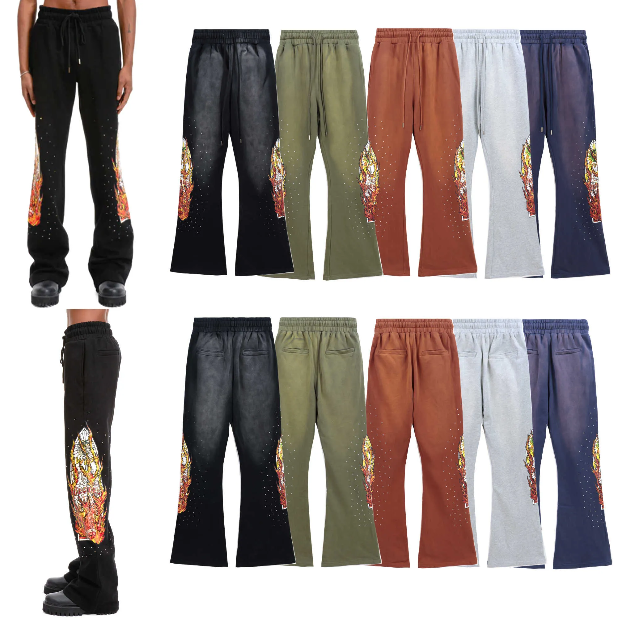 Herr Joggers Casual Dam Joggingbyxor Byxor Svarta Jogger Joggingbyxor_voghion.com