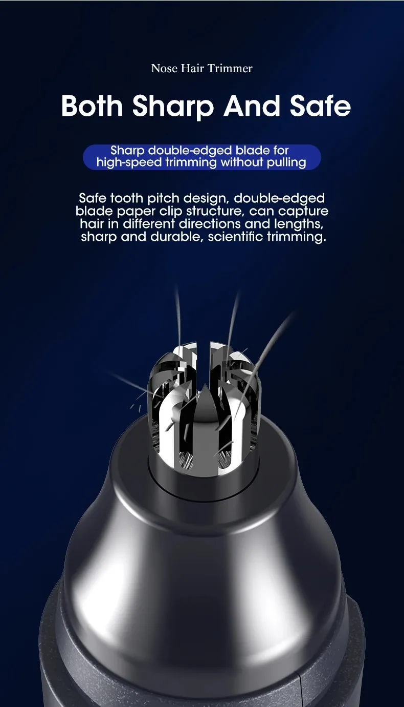 Metal Nose Trimmer - Battery Operated_voghion.com