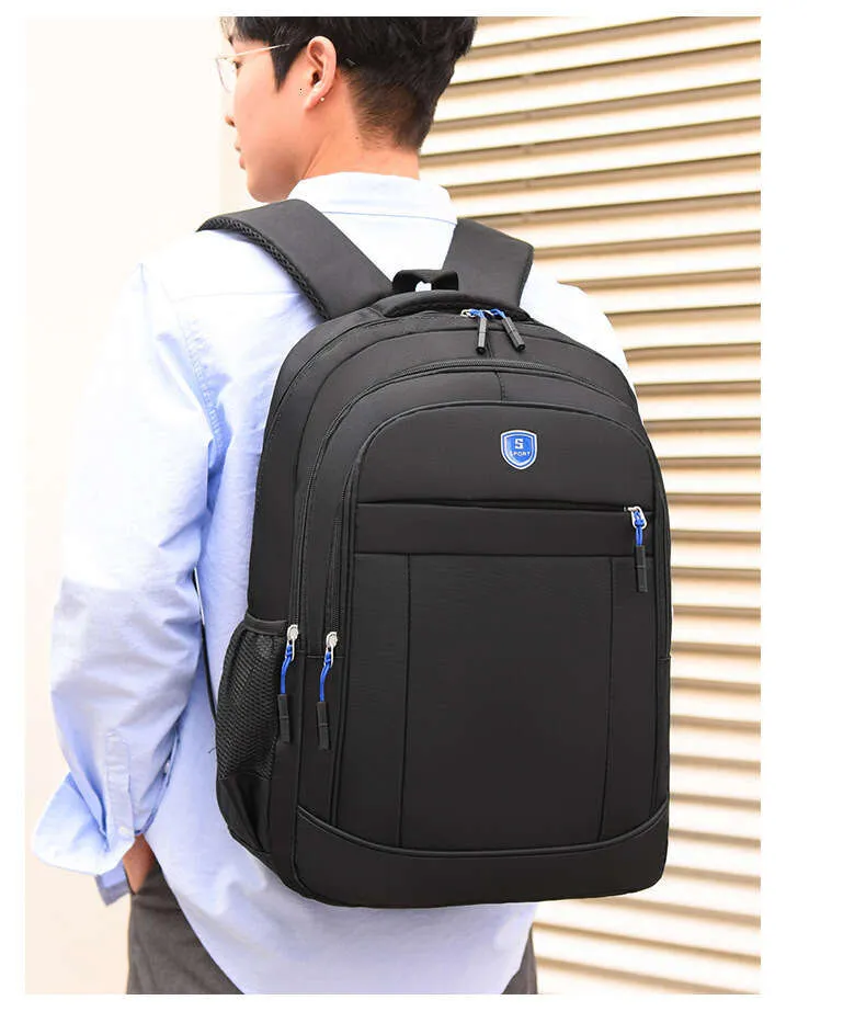 Nouveau sac à dos texturé pour hommes, sac à dos d'ordinateur d'affaires de grande capacité, sac d'école de voyage pour étudiants, tenue de ville_voghion.com