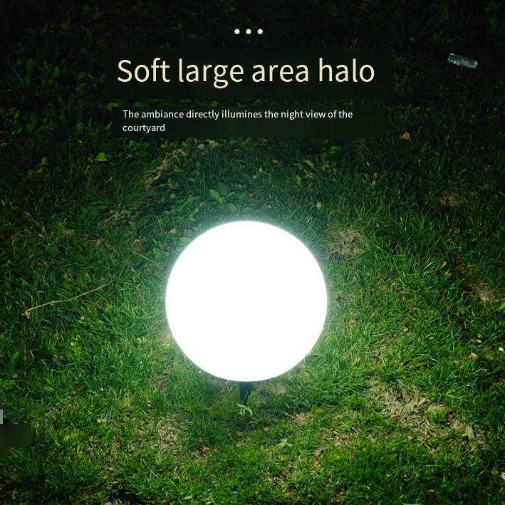 Luce a sfera luminosa solare da cortile a LED, varietà di luci colorate, luci da prato per esterni, atmosfera festiva, luce decorativa