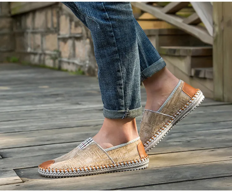 Pantofi sport casual pentru bărbați, pantofi sport cu toc înalt, respirabili, din denim, pentru bărbați, stil pescar, design de brand, espadrile, pantofi sport_voghion.com