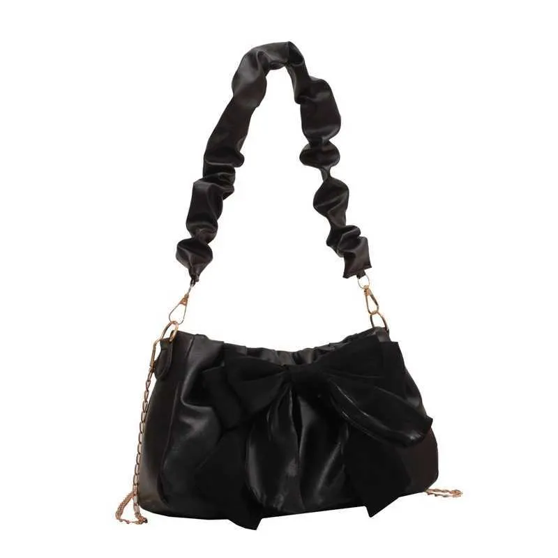 Woven Beach Shoulder Bag With Large Bow Detail For Women_voghion.com