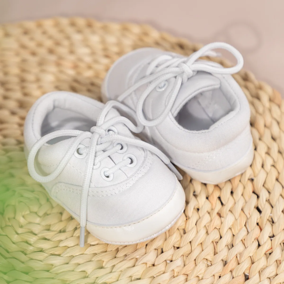 Cutefeet Babyschuhe für Kleinkinder, Jungen und Mädchen, Canvas, Turnschuhe, Neugeborene, Schnürschuhe, rutschfest, Sportschuhe, Lauflernschuhe_voghion.com