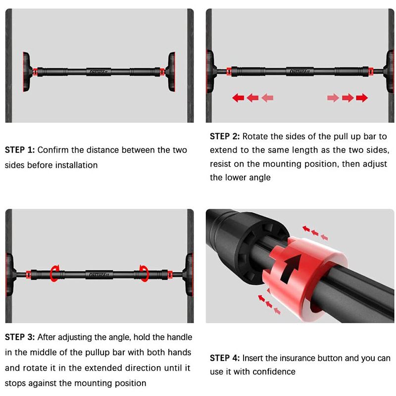 Indoor pull-up home door on horizontal bar fiess equipment Door frame corridor wall exercise chest expansion_voghion.com