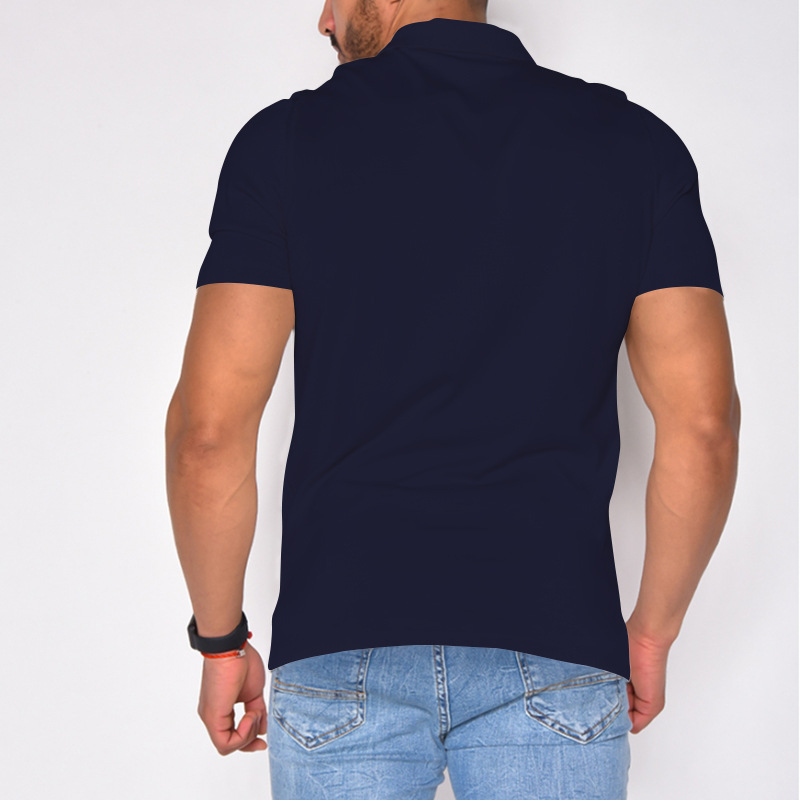 Herren Poloshirt Kurzarm Sommer Sport Casual Loose Atmungsaktiv Kurzarmshirt_voghion.com