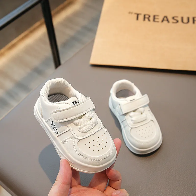 Yürümeye Başlayan Çocuk Küçük Çocuk Moda Tasarımı Yürüyüş Ayakkabıları Beyaz Kaymaz Günlük Happysteps Erkek Kız Açık Hava Tahta Ayakkabıları_voghion.com