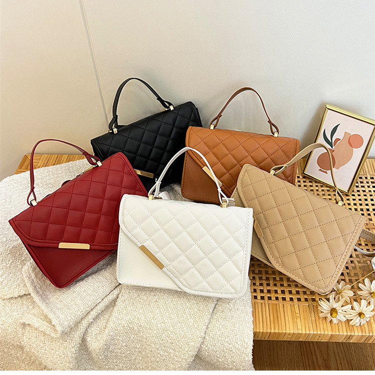 Image of Embroidered handbag 2023 mobile phone bag, women's small square bag, makeup bag, women's bag, crossbody bag