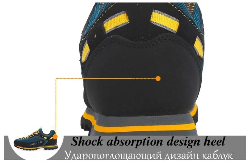 Waterproof Hiking Men's Climbing Shoes Anti-collision Fashion Outdoor Casual Lace-up Sneakers_voghion.com