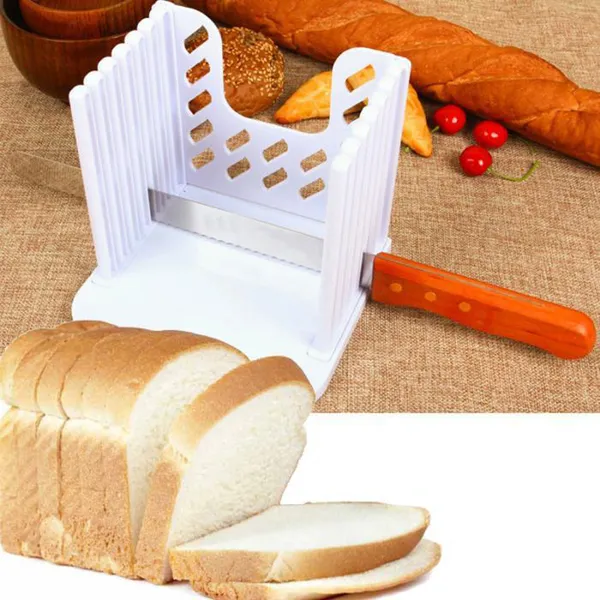 Guide de coupe pour pain avec épaisseur réglable pour cuisine_voghion.com