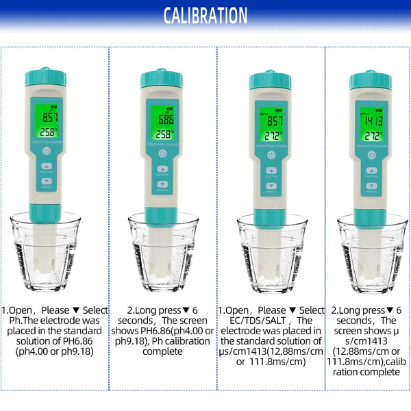 Water Quality Tester 7 In 1 Ph Tds Ec Orp Salinity Sg Temp Meter_voghion.com