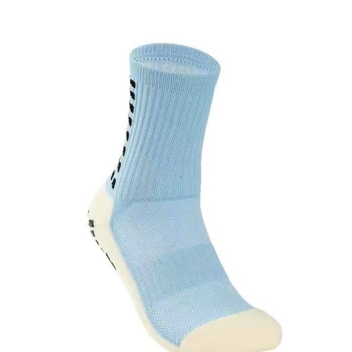 Calcetines de fútbol profesionales de alta calidad con agarre antideslizante y suela de rizo acolchada: calcetines de media caña que absorben la humedad para fútbol y deportes._voghion.com