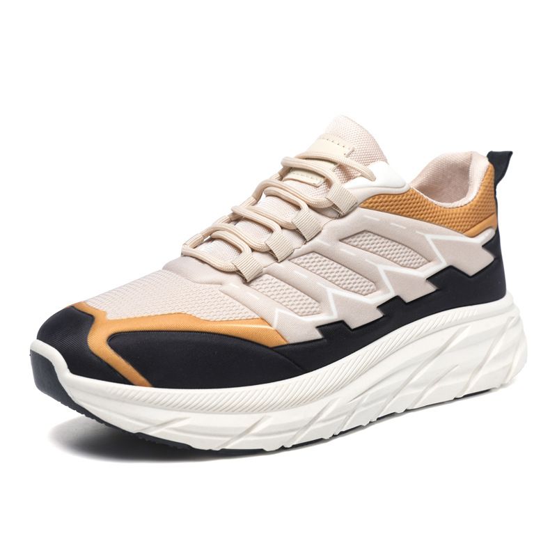 Frühling Neue 2024 Outdoor Bergsteigen Herren Freizeit Sport Leichte Laufschuhe Atmungsaktiv Dicke Sohle Papa Schuhe_voghion.com
