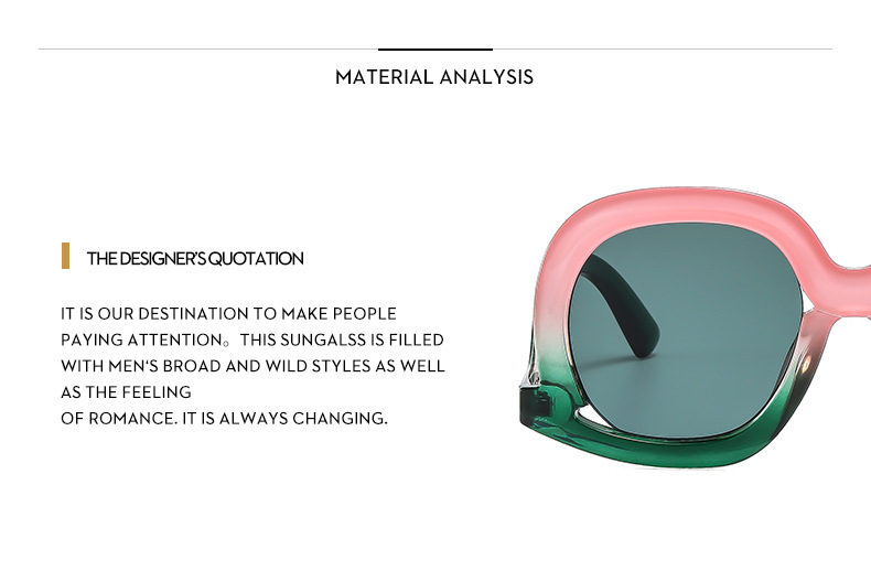 Irregular Large Frame Sunglasses For Men And Women Uv Protection_voghion.com