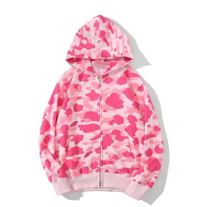 Felpa con cappuccio e zip camo uomo donna stile designer_voghion.com