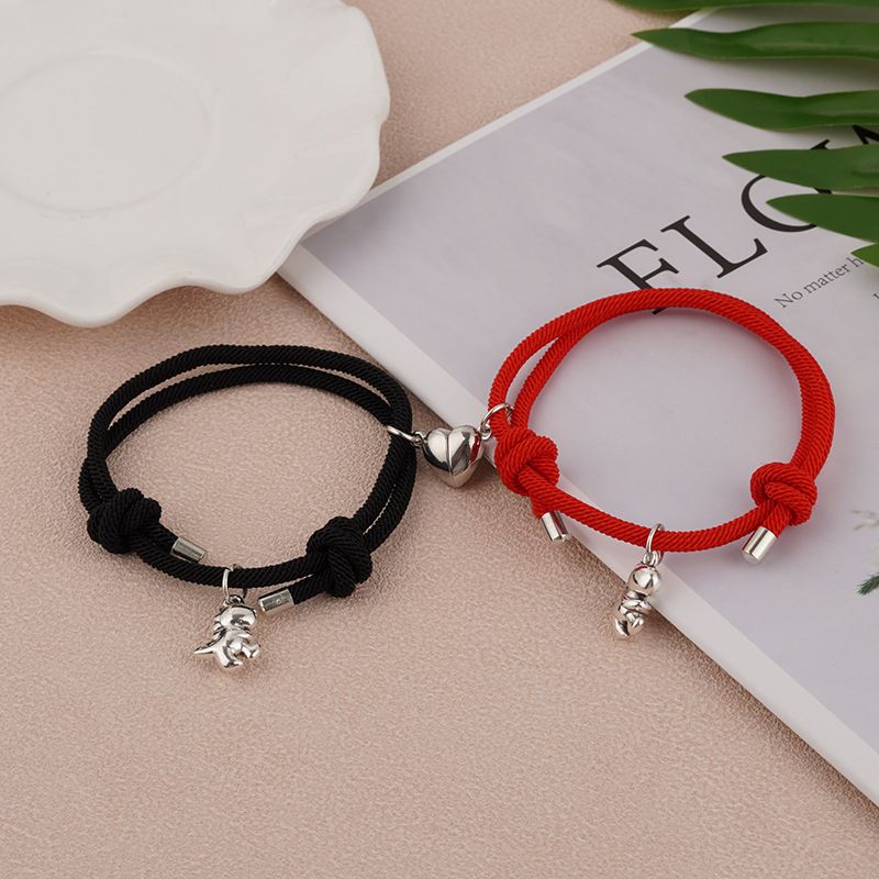 Bracelet créatif et mignon en forme de dinosaure en trois dimensions avec boucle magnétique pour couple_voghion.com