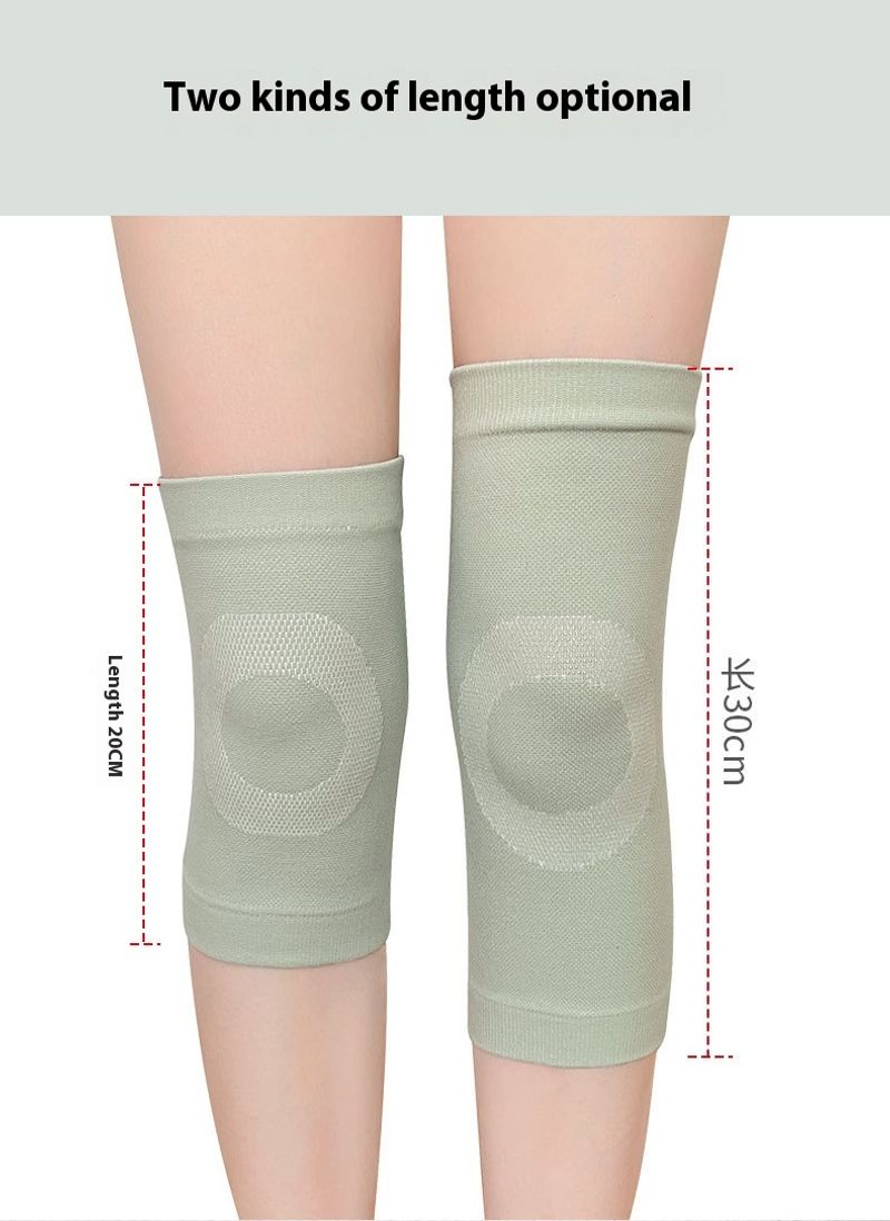 Summer thin nylon warm for sports joint windproof elderly air-conditioned room cotton knee with circular leg pads_voghion.com