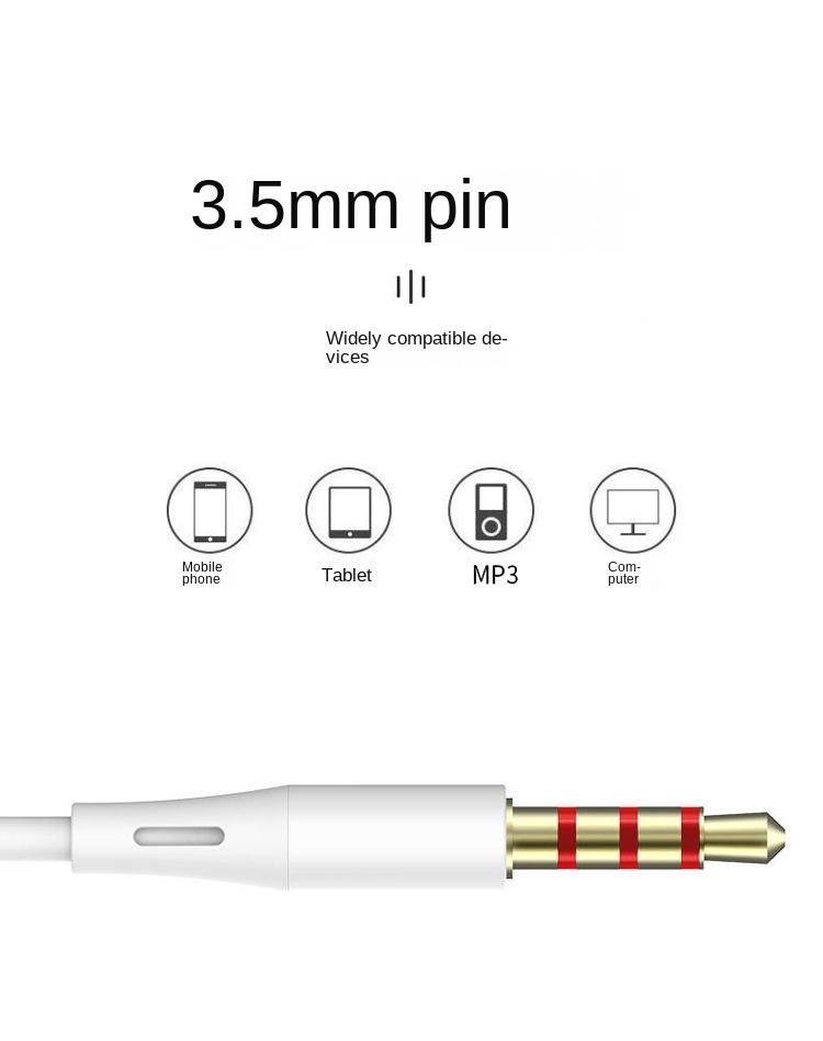 VPB S18 è adatto per telefoni cellulari Xiaomi Oppo, auricolari con controllo cablato Vivo In Ear, auricolari e microfono per chiamate Karaoke_voghion.com