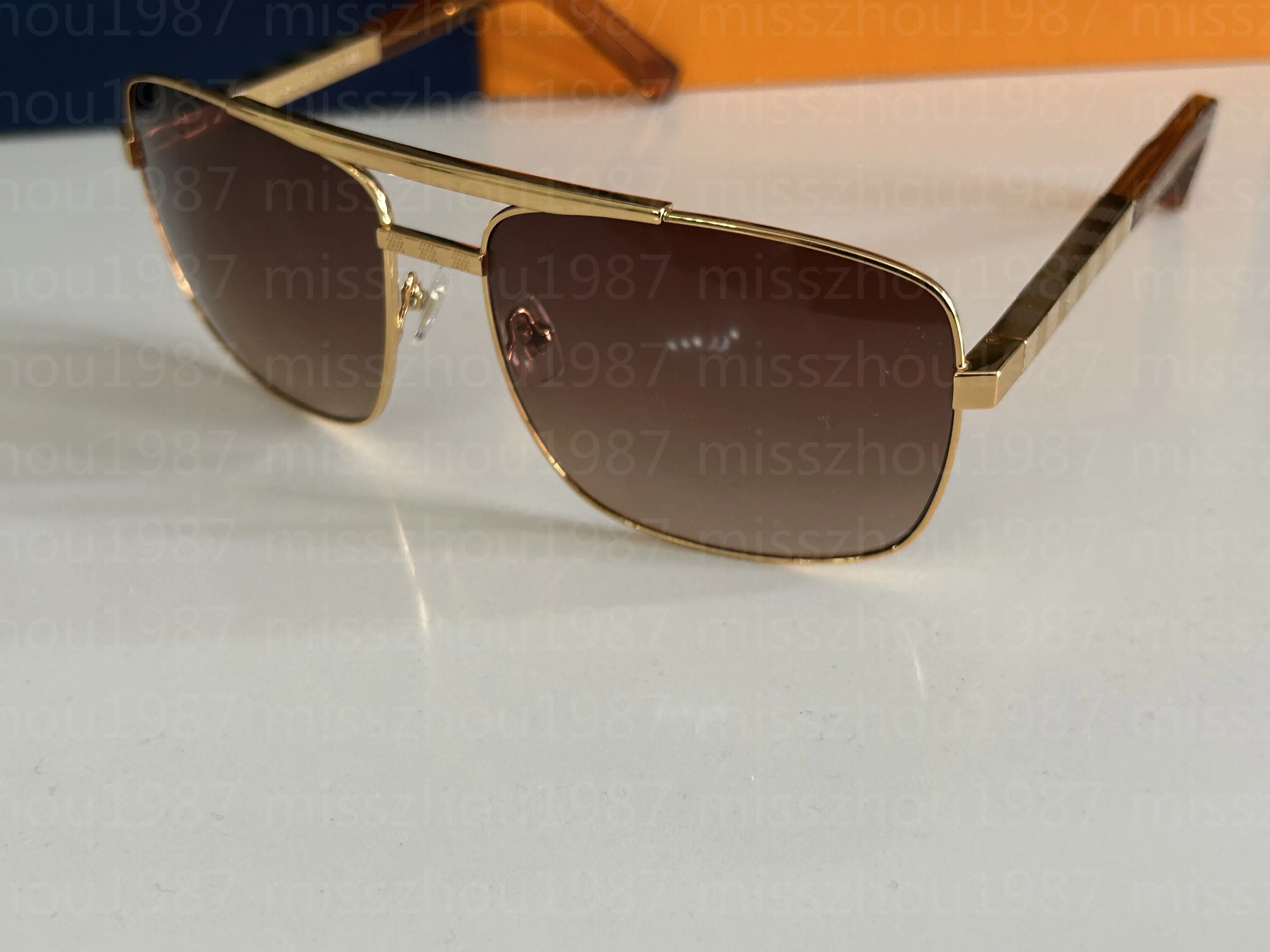 Fashion designer sunglasses Men classic attitude 0259 Metal square frame Popular retro avant-garde outdoor uv 400_voghion.com