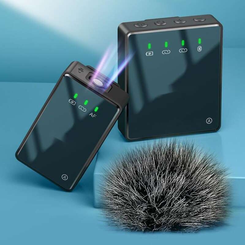 【Multikompatibilität】 Deke T10 1-zu-2 Lavalier Professionelles kabelloses Soundkarten-Live-Streaming-Gerät 2022_voghion.com